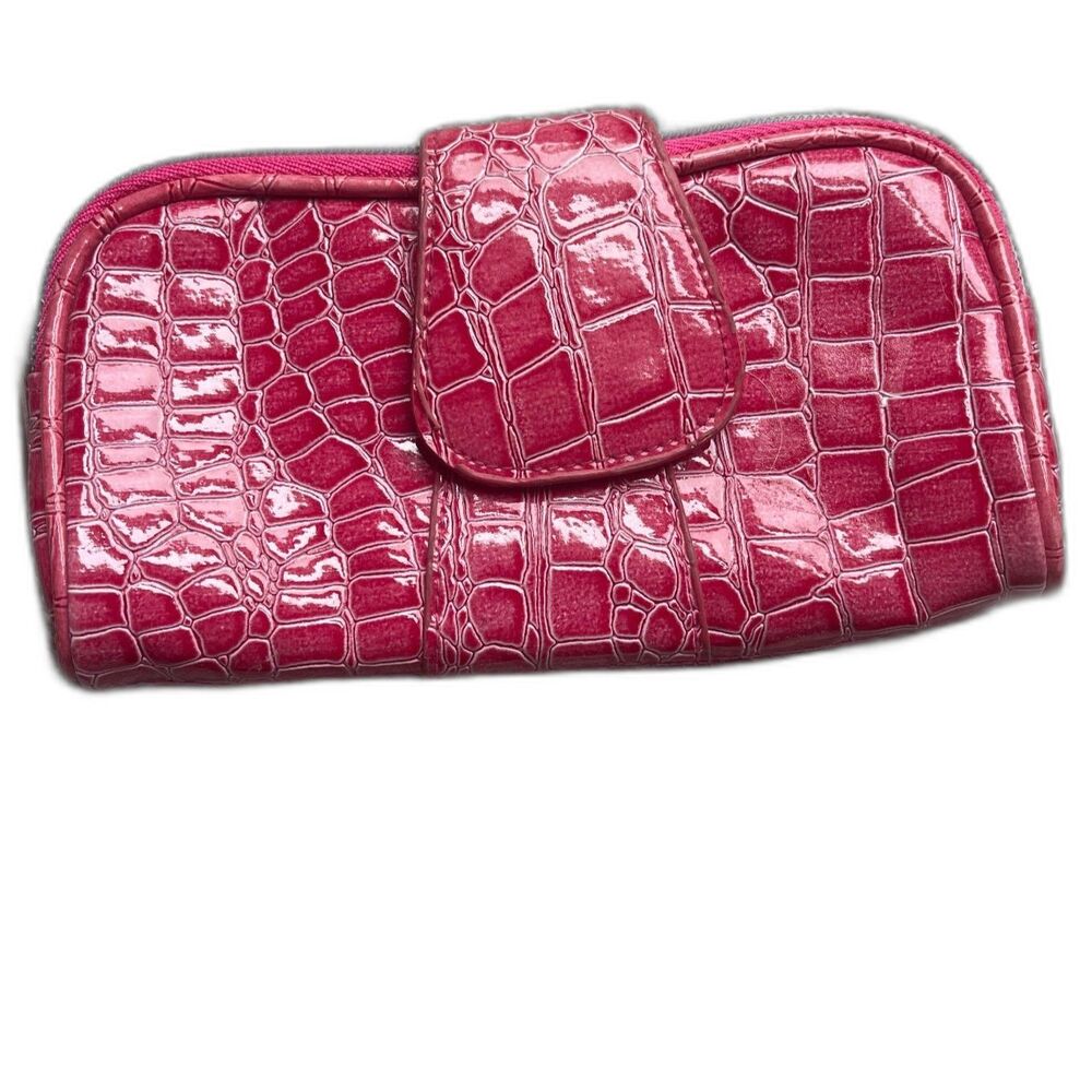 Vintage CUTE Y2K Make Up Bag Clutch- Phone Holder- Elle Woods Costume- Hot Pink